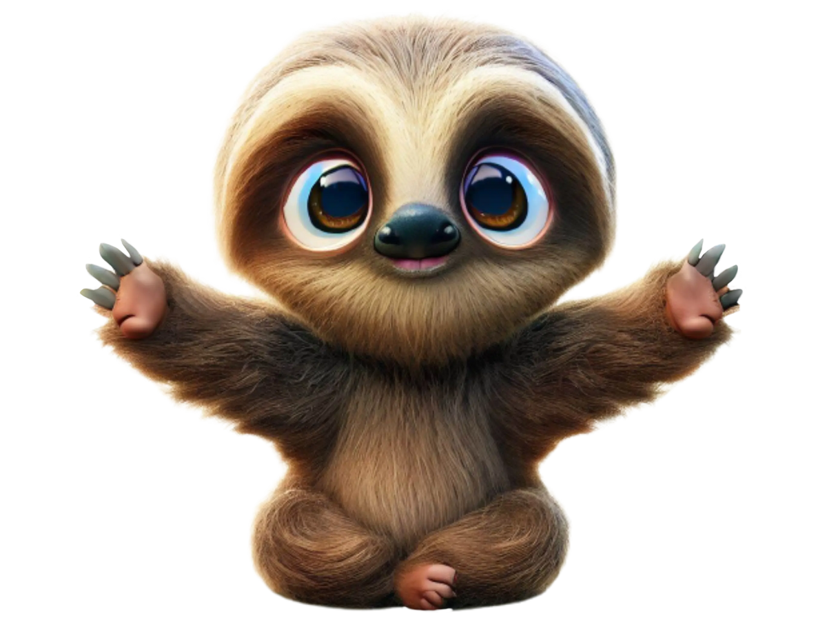 Sloth (92) Sloths Animals Ready To Press Dtf Transfers